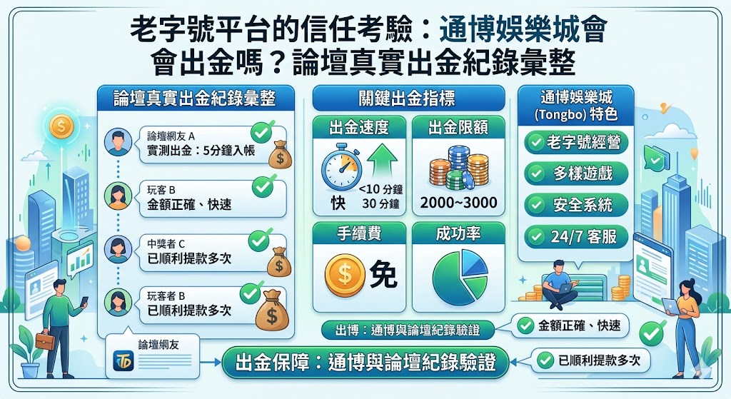 老字號平台的信任考驗：通博娛樂城會出金嗎？論壇真實出金紀錄彙整